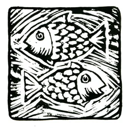 Horóscopo (Piscis), 2017 (impresión en lino)