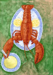 Langosta, 2010 (gouache)