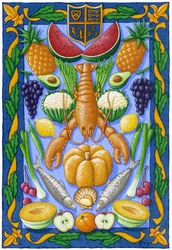 Banquete real, 2011 (gouache)