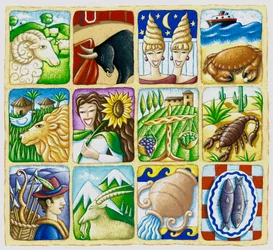 Zodiac, 2016 (gouache)