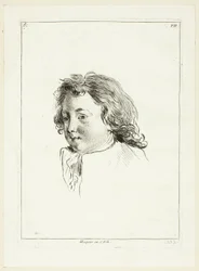 Cabeza de niño (girada hacia la derecha)