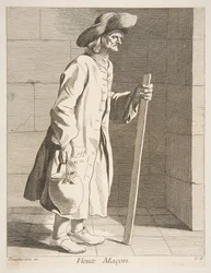 Viejo albañil, 1737.