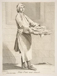 Vendedor de pasteles, 1738