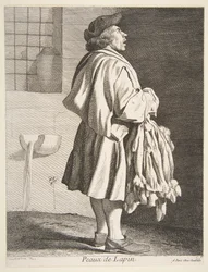 Vendedor de pieles de conejo, 1737