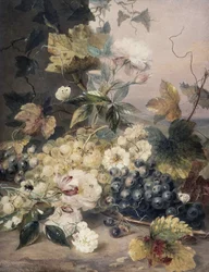 Rosas y uvas