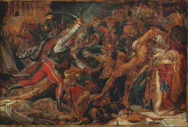 Boceto para "La revuelta de El Cairo", c.1809 (óleo sobre papel, montado sobre papel y lienzo)