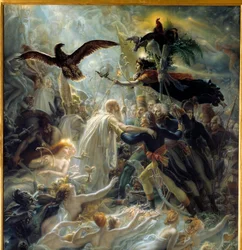 Apoteosis de los héroes franceses que murieron por la patria durante la Guerra de la Libertad, homenaje ofrecido a Napoleón Bonaparte