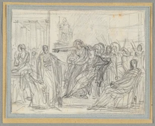 Escena del último acto de Corneille