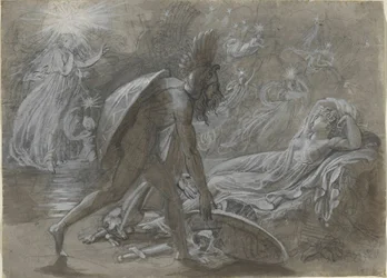 Fingal de luto sobre el cadáver de Malvina, del Berrathon de Ossian