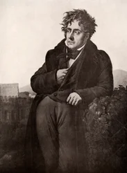 François-René, vizconde de Chateaubriand, escritor y diplomático francés, principios del siglo XIX