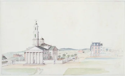 Iglesia de San Juan, Plaza del Presidente, Washington D.C., julio de 1822