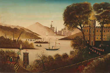 Montaje de la guardia, mediados del siglo XIX (óleo sobre lienzo)