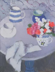 Naturaleza muerta con mesa (óleo sobre lienzo)