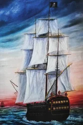 El barco pirata del crepúsculo