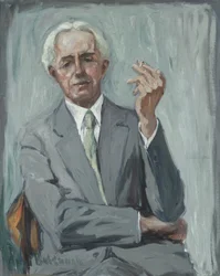 Retrato de Charles Reiffel, c.1938 (óleo sobre lienzo)