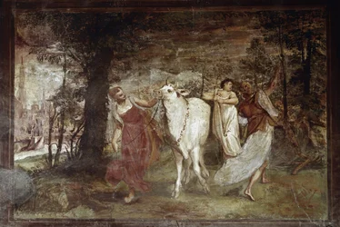 Europa conduciendo a Júpiter (Fresco)