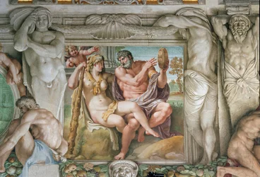 Heracles e Iole. Fresco