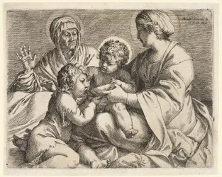 La Virgen con el Niño con los santos Isabel y Juan Bautista