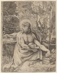 San Jerónimo en el desierto