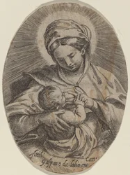 La Madonna amamantando al Niño Jesús