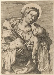 La Madonna y el Niño con una Manzana