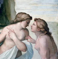 Venus y Marte, (detalle) de la Bóveda de la Sala dell