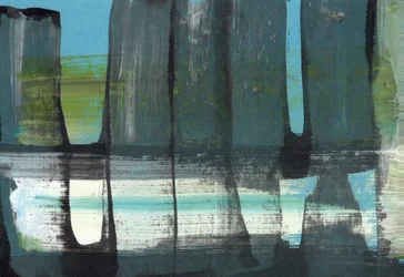 Capas abstractas en azul y verde