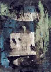 Capas modernas en azul y verde