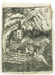 pueblo en las montañas