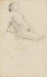 Desnudo femenino sentado