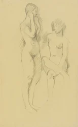 Dos desnudos femeninos