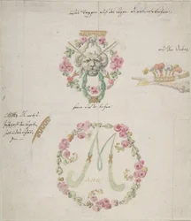 Diseños ornamentales para porcelana, siglo XVIII