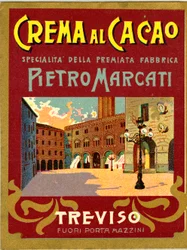 Anuncio de crema de cacao Marcati de Treviso