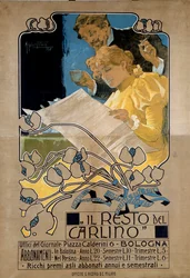 Cartel publicitario para "Il resto del Carlino"