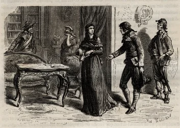 Arresto de Madame Roland el 1 de junio de 1793 en París - Arresto de Madame Roland (Manon Roland, nacida Jeanne Marie Philippon)