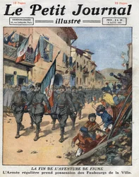 Como resultado del tratado de Rapallo, Fiume (Rijeka) se convirtió en un estado libre, el ejército italiano, que acababa de expulsar a Gabriele d
