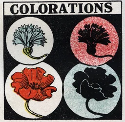 Colores: colores. Ilustración anónima de 1925. Colección privada.