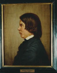 Compositor Robert Schumann ... (pintura sobre lienzo)