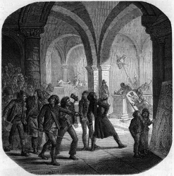 Destrucción de las tumbas reales de la monarquía francesa en la Iglesia de Saint-Denis