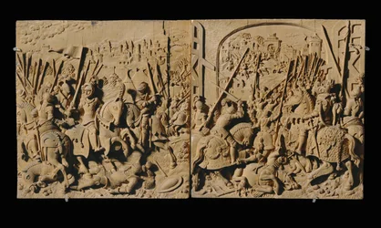 Ocho relieves tallados, cereza ... (relieve)