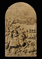 Ocho relieves tallados, cereza ... (relieve)