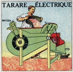 Herramientas eléctricas: sección transversal de un tarar eléctrico. Ilustración anónima de 1925. Colección privada.