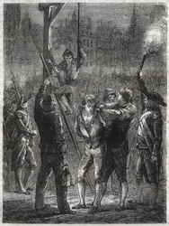 Ejecución de Thomas de Mahy (1744-1790), Marqués de Favras - París, el 19 de febrero