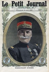 Primera Guerra Mundial 1914-1918. Retrato del general francés Pierre Dubois (1852-1924). En 