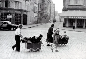 Francia junio de 1940: Éxodo de la población en la Porte d