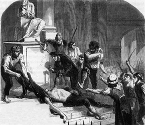 Revolución francesa - Masacres de La Glacière, Aviñón - Asesinato de Lescuyer