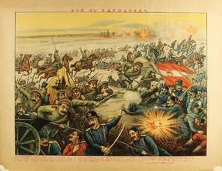 Frente de los Cárpatos (1914) - La batalla de los pasos de los Cárpatos por Anónimo