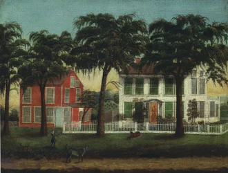 Casas en el río Fox, Illinois
