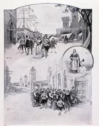 Ilustración para la ópera La cortigiana de Antonio Scontrino, interpretada en Milán en 1896