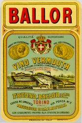 Anuncio de vermut italiano, finales del siglo XIX